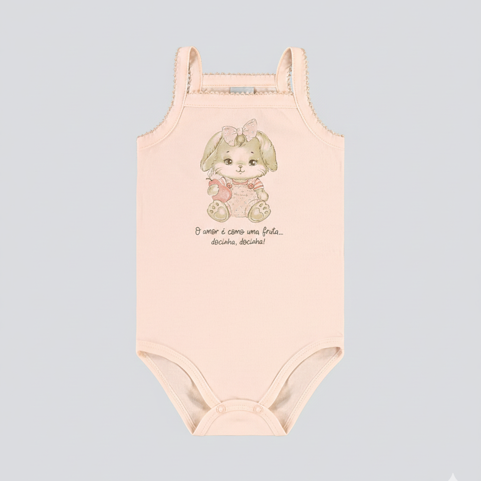 Conjunto Infantil Feminino Pulla Bulla Coelhinha – Conforto e Delicadeza para o Dia a Dia