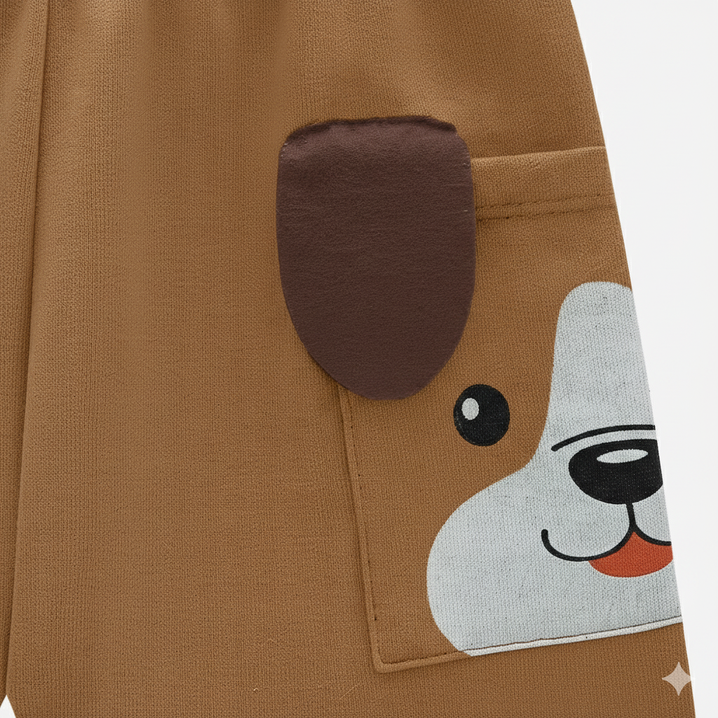 Conjunto Infantil Kyly Dog Bolsos Divertidos