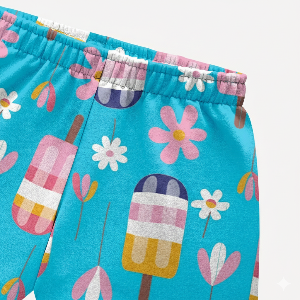 Conjunto Infantil Feminino Kyly Happy Summer Picolés