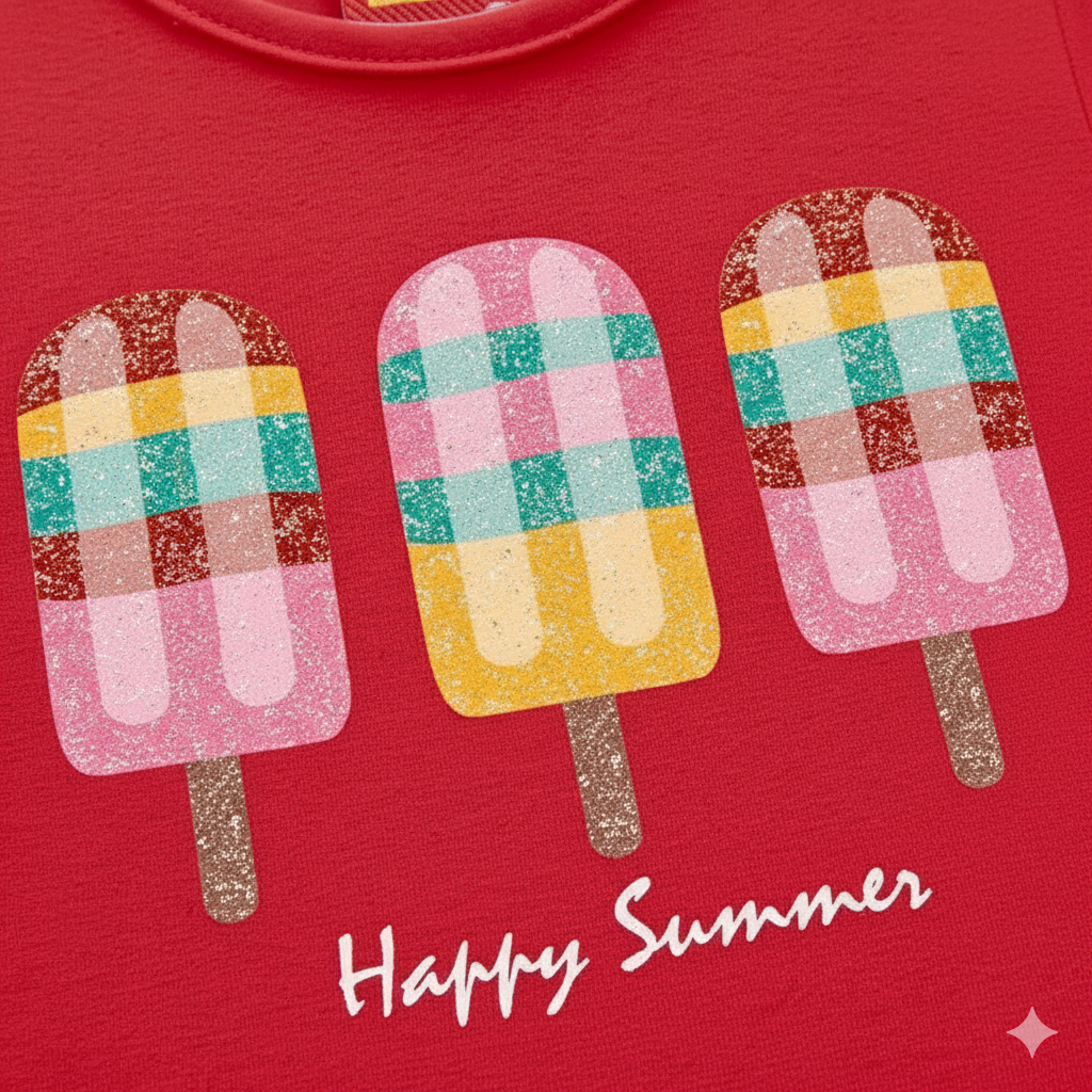 Conjunto Infantil Feminino Kyly Happy Summer Picolés