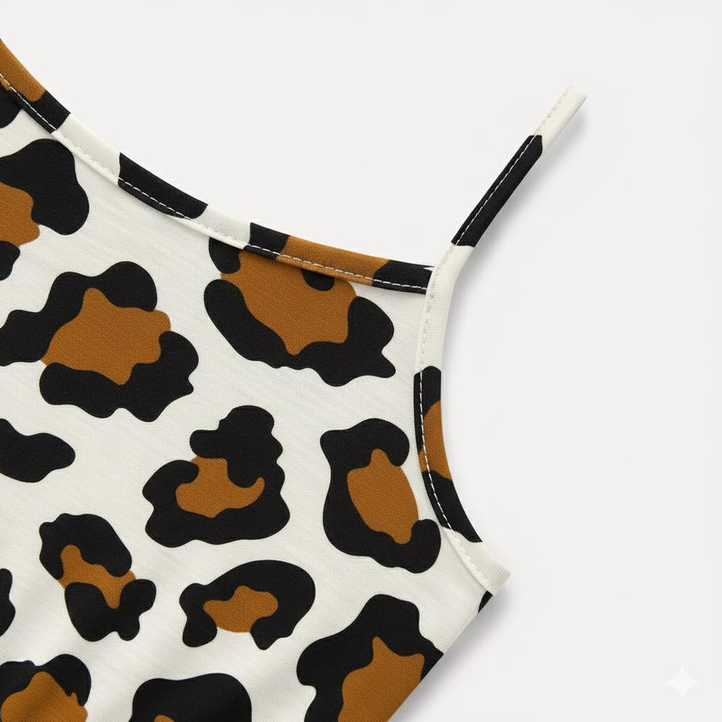 Vestido Infantil Kyly Onça