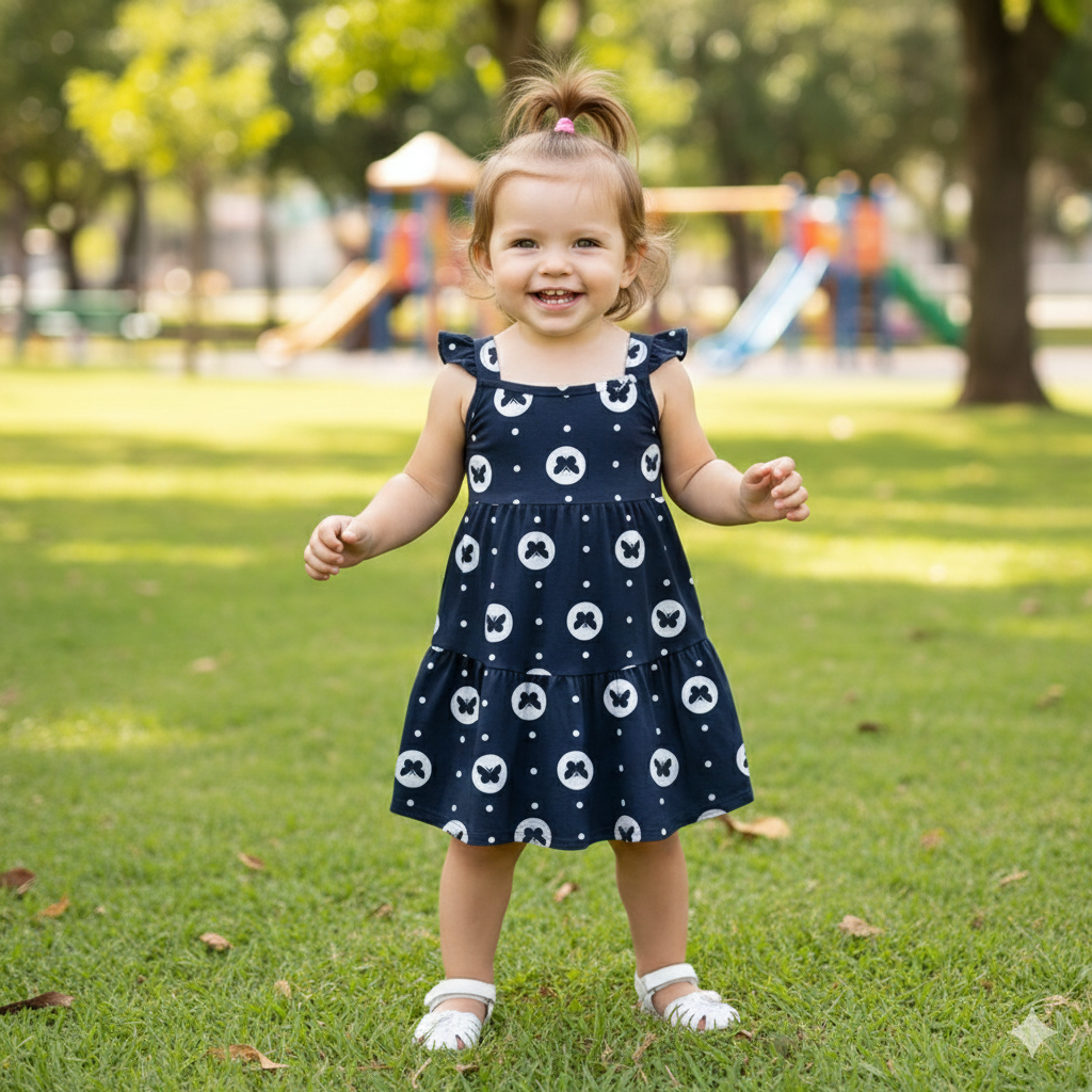 Vestido Infantil Kyly Borboletas
