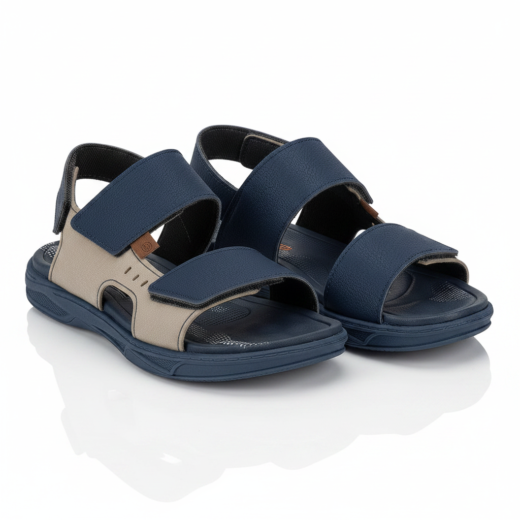 Sandália Papete Infantil Masculina Molekinho Fecho Triplo