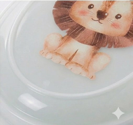 Saboneteira Infantil Plasútil com Tampa Decorada 180ml Livre de BPA