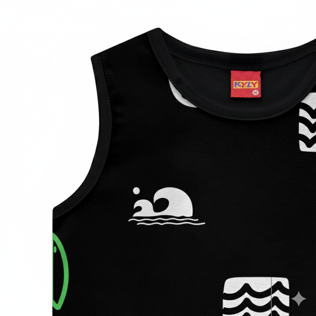 Regata Infantil Masculina Kyly Coqueiros e Mar