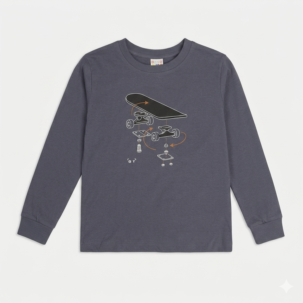 Conjunto Infantil Menino Have Fun Rebel Wheels em Meia Malha e Moletom