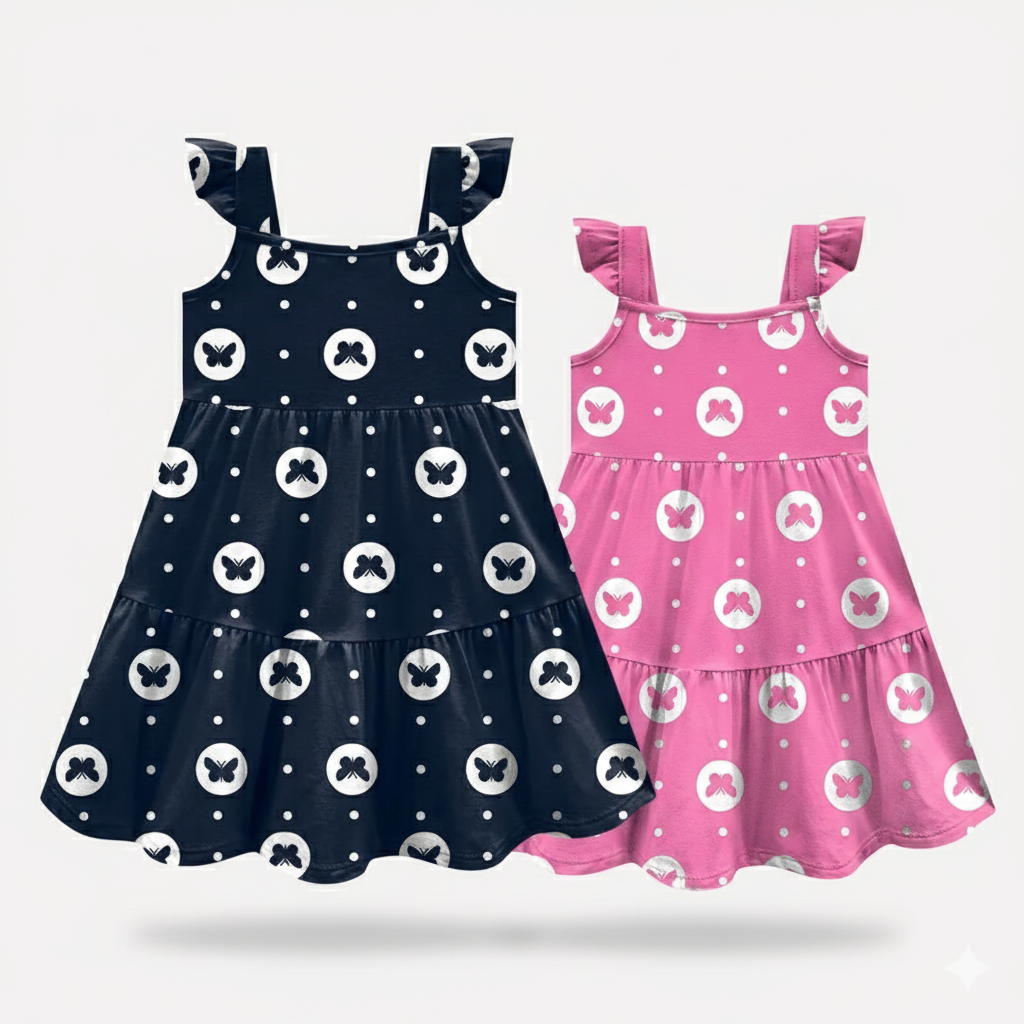 Vestido Infantil Kyly Borboletas