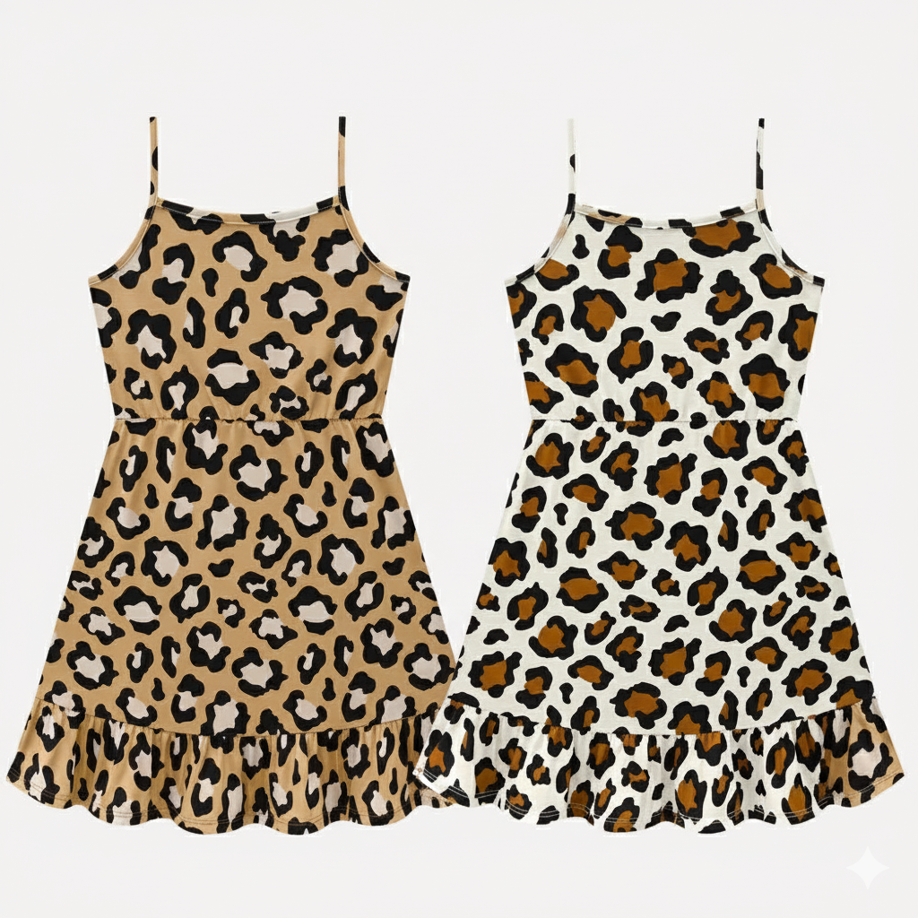 Vestido Infantil Kyly Onça