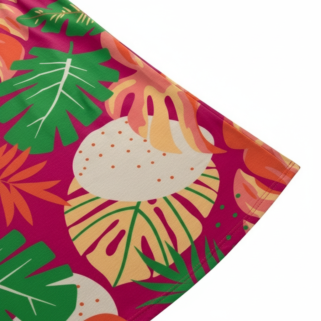 Vestido Infantil Feminino Kyly Folhagens Tropicais