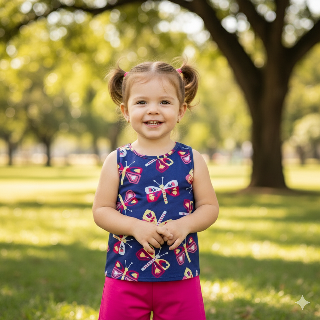 Conjunto Feminino Kyly Infanto-juvenil Estampado