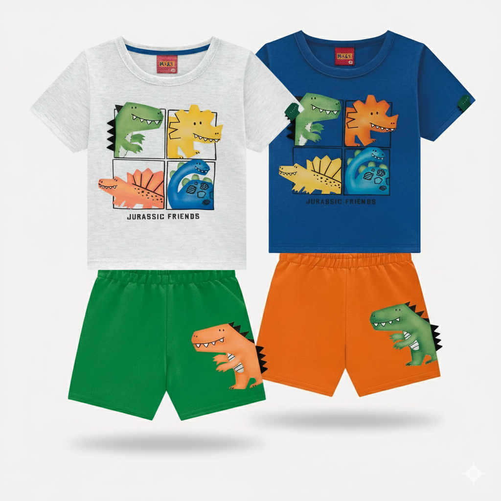 Conjunto Infantil Masculino Kyly Jurassic Friends