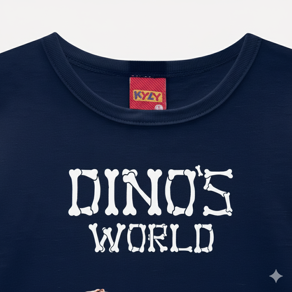 Camiseta Infantil Masculina Kyly Dinos World