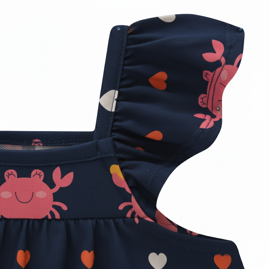 Conjunto Feminino Kyly Caranguejos e Corações