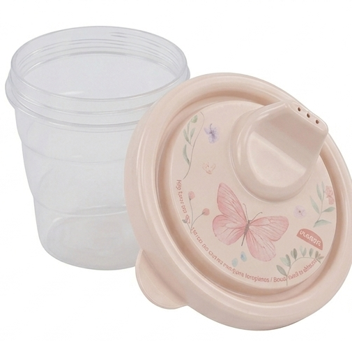 Copo Infantil com Bico Plasútil Jardim Encantado 200ml Livre de BPA