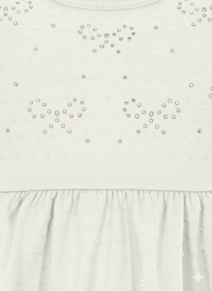 Vestido Infantil Alakazoo Lacinhos de Strass