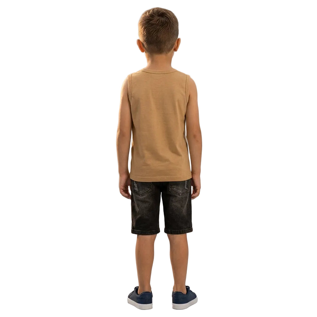 Regata Infantil Masculina Kyly Urban Flow Algodão Infantil