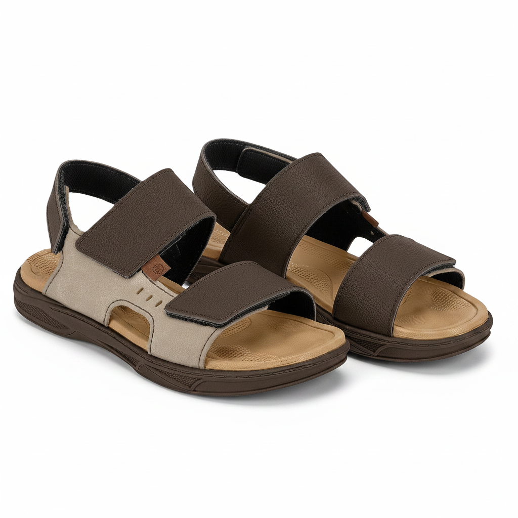 Sandália Papete Infantil Masculina Molekinho Fecho Triplo