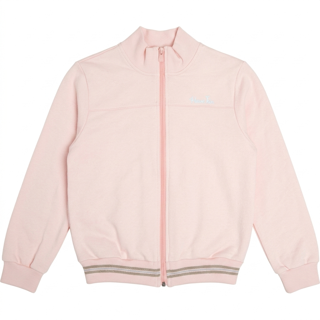 Conjunto Infantil Menina Have Fun College em Moletom e Molecotton