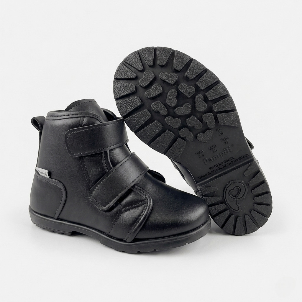 Bota Infantil Feminina Pampili Rubi Preta