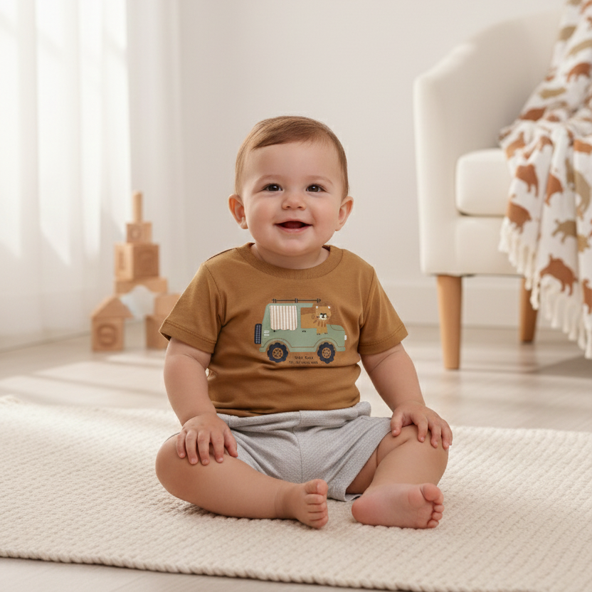 Conjunto Infantil Masculino Pulla Bulla Safari Road – Conforto e Estilo para Aventuras diárias