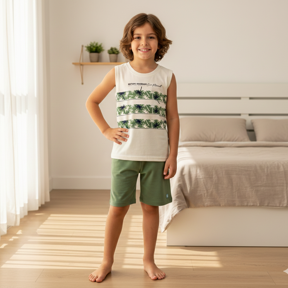Conjunto Masculino Kamylus Nature Guardian – Conforto e Estilo Infantil
