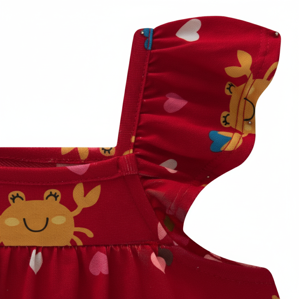 Conjunto Feminino Kyly Caranguejos e Corações