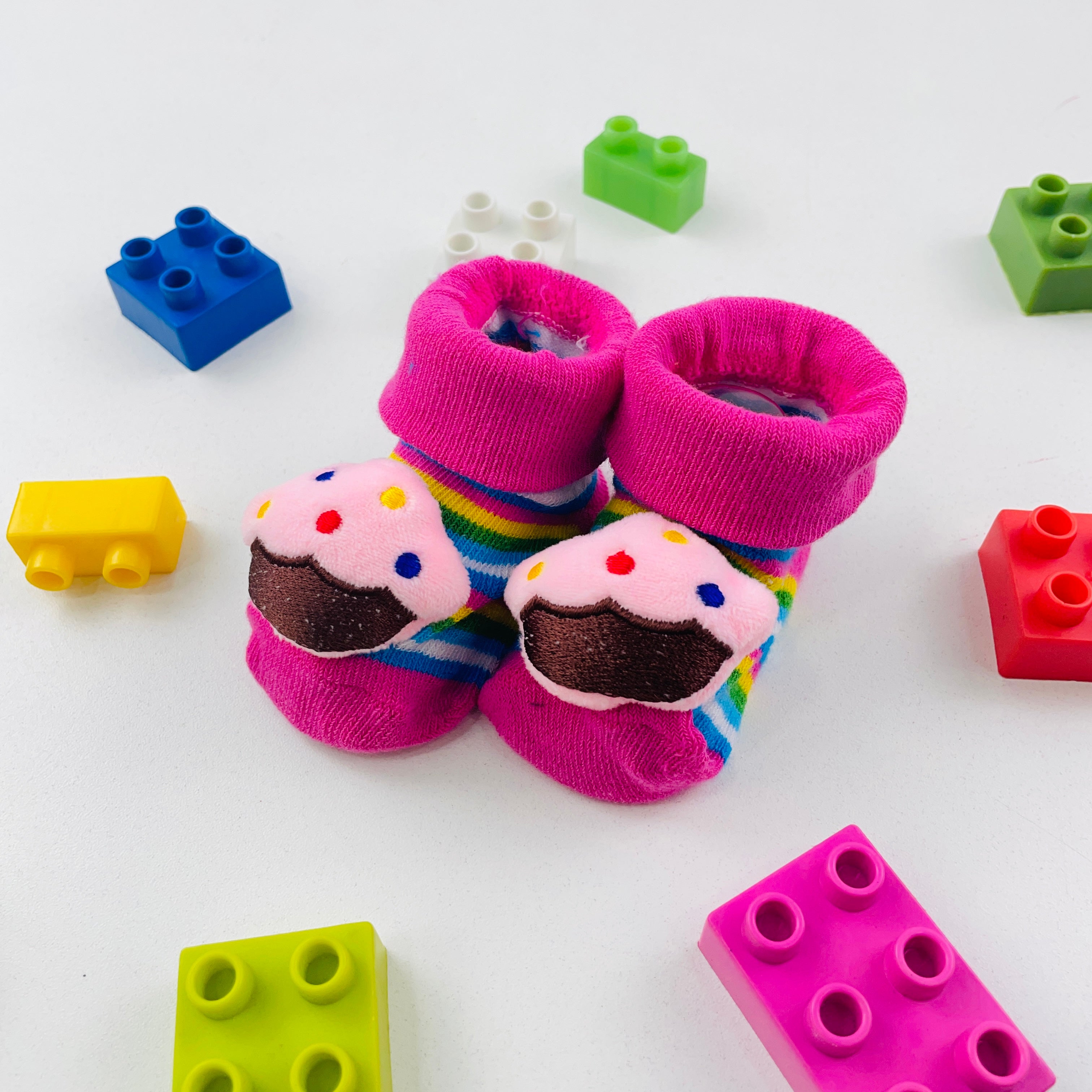 Meia Bichinhos Plin Baby Cupcake Antiderrapante