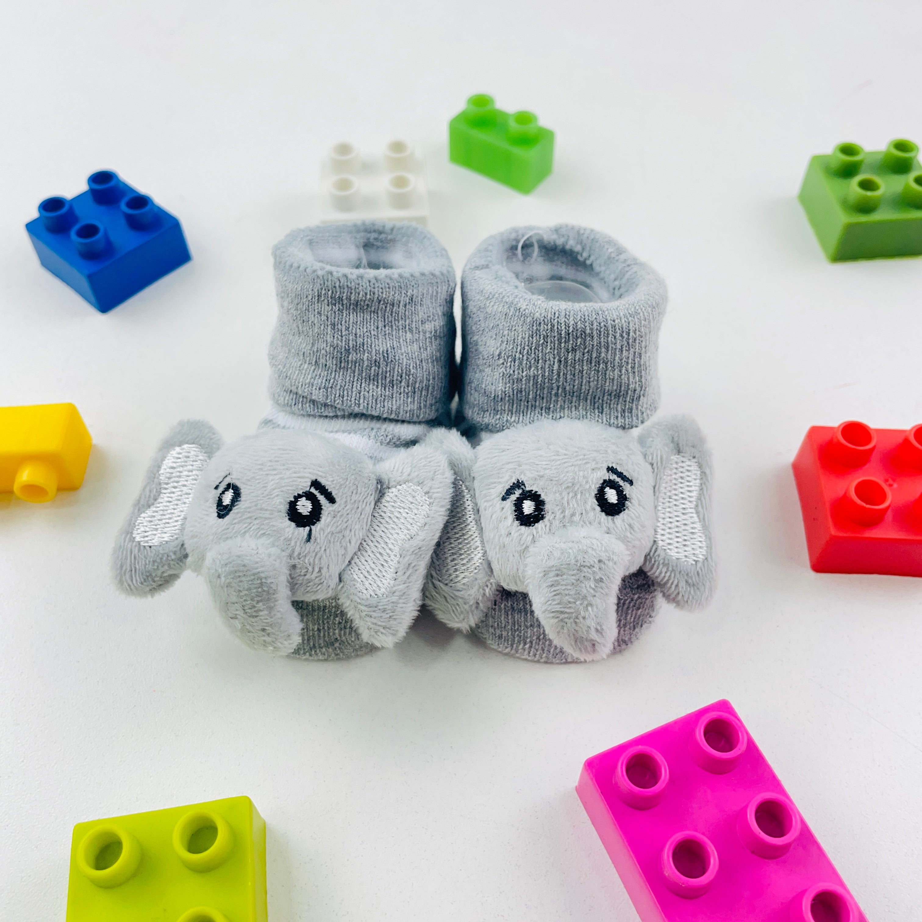 Meia Bichinhos Plin Baby Elefente Antiderrapante