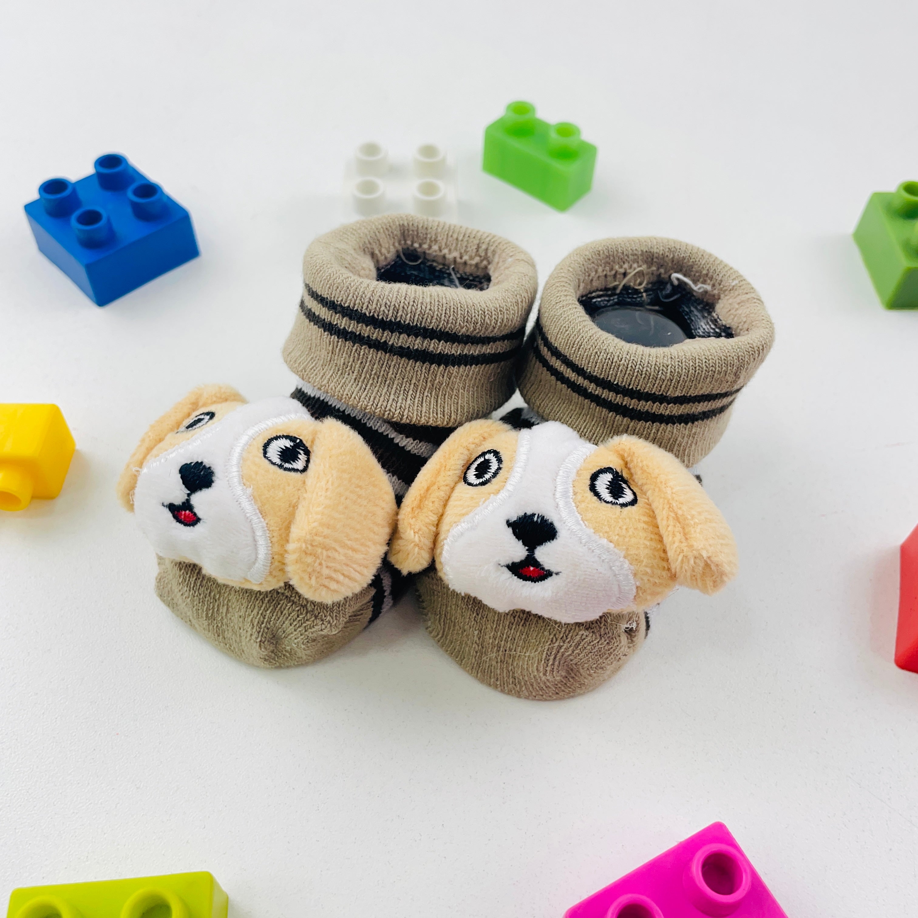 Meia Bichinhos Plin Baby Cachorro Antiderrapante