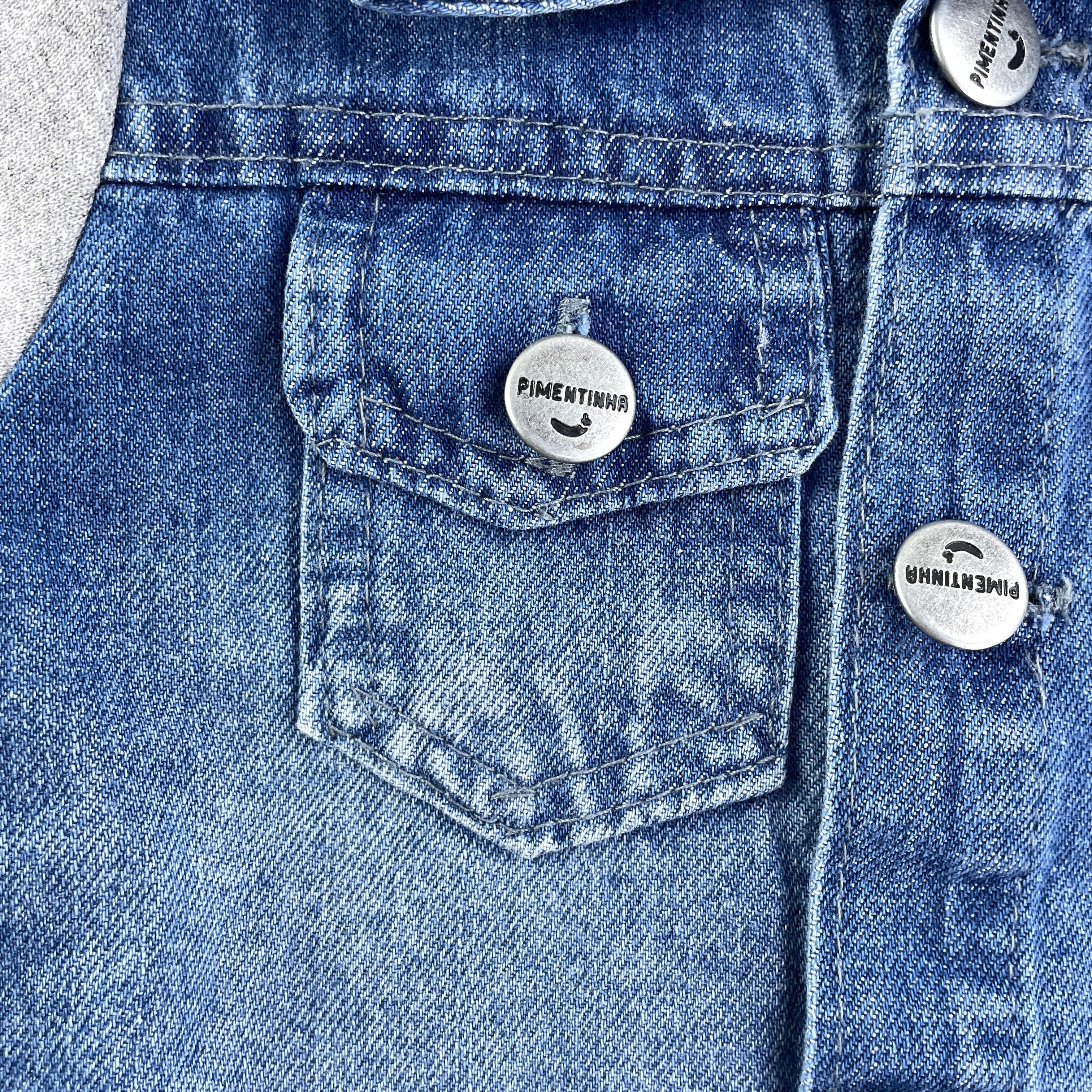 Jaqueta Jeans Infantil com Manga Moletom Conforto