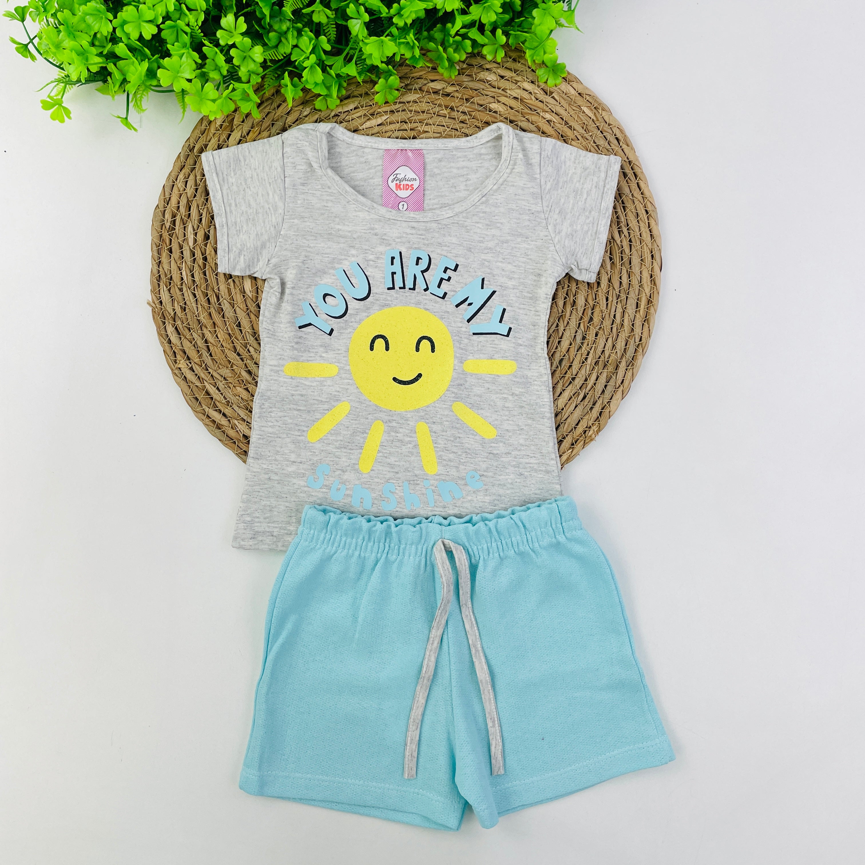 Conjunto Fashion Kids Infanitil Menina You Aremy Sunshine