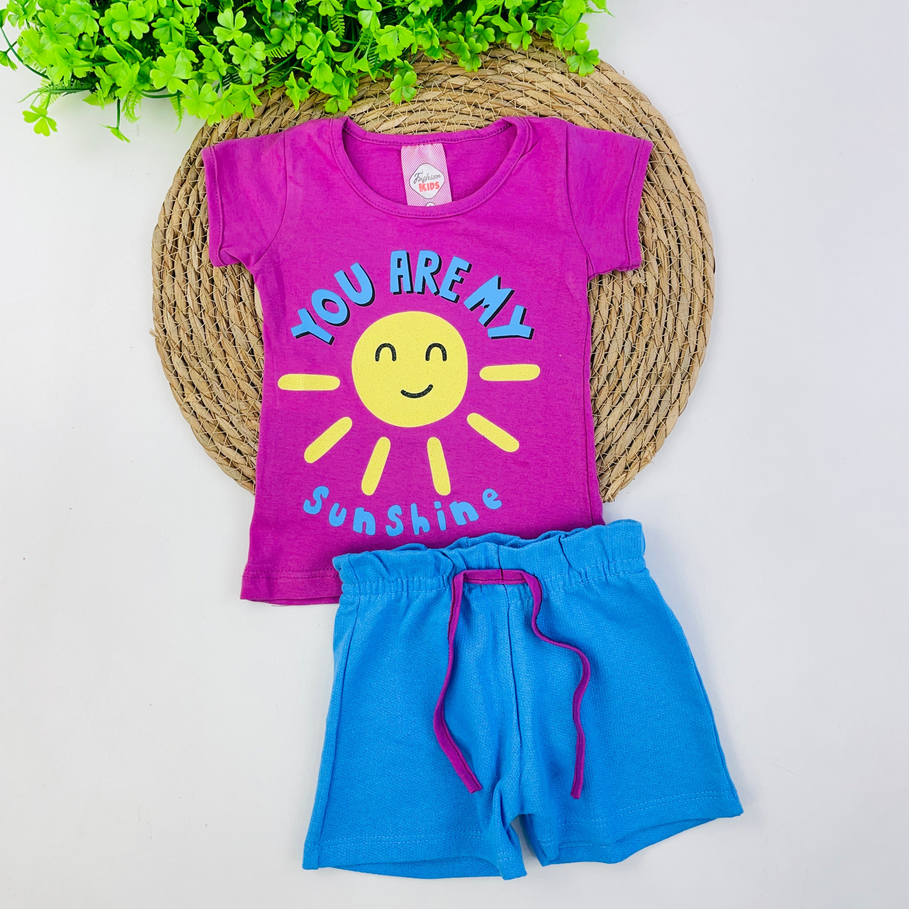 Conjunto Fashion Kids Infanitil Menina You Aremy Sunshine