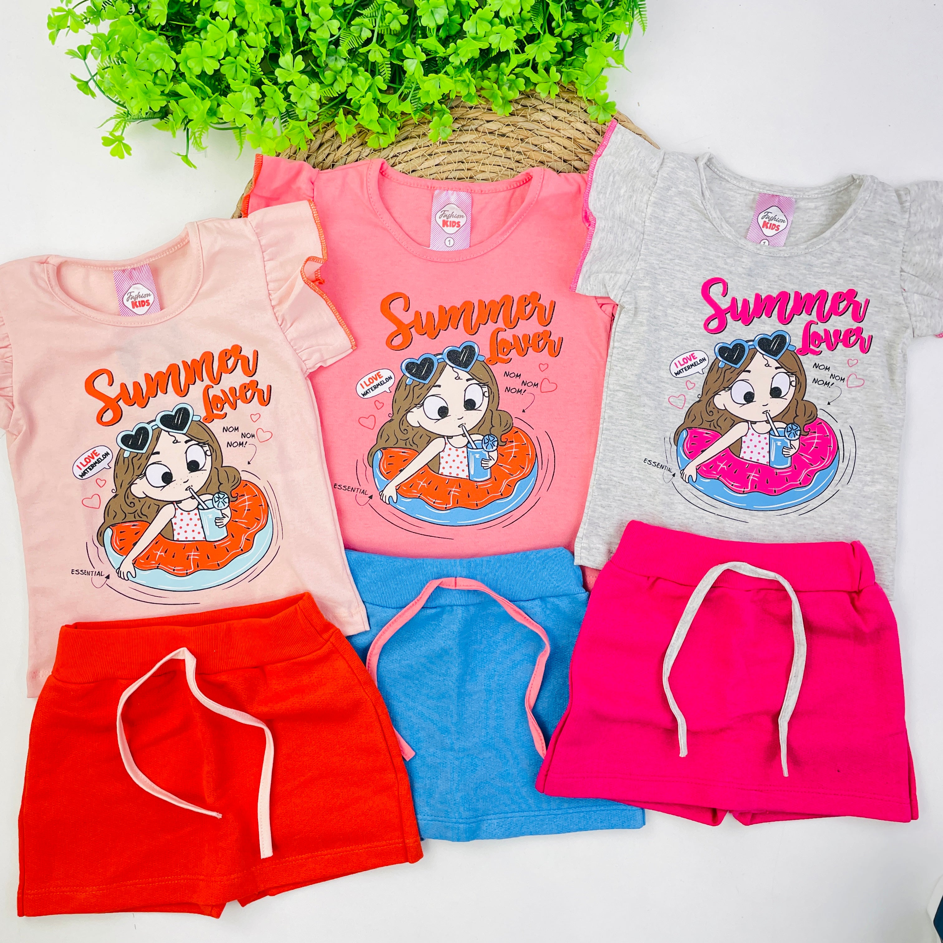 Conjunto Fashion Kids Infantil Menina Summer Love
