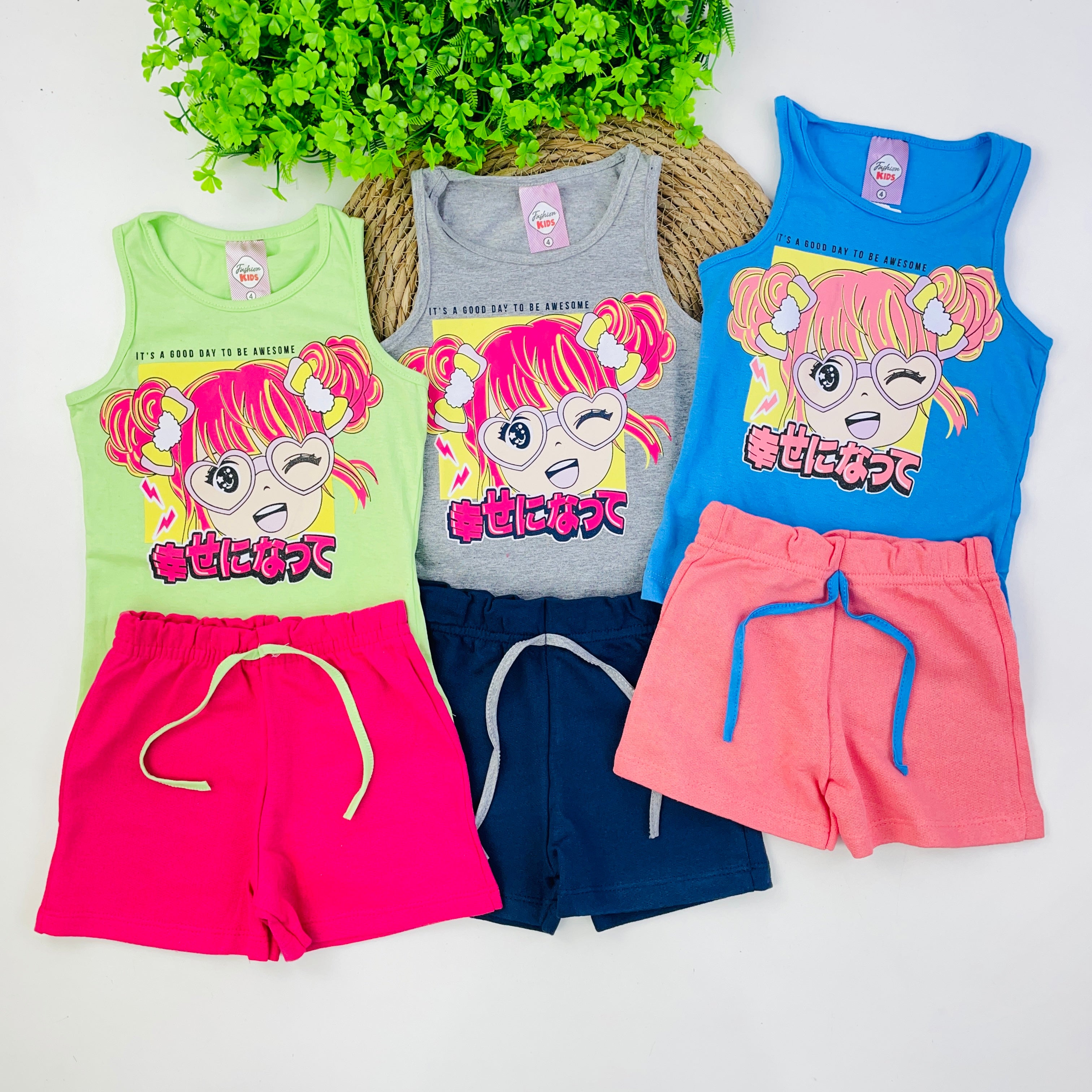 Conjunto Fashion Kids Infantil Feminino It's a Good Day