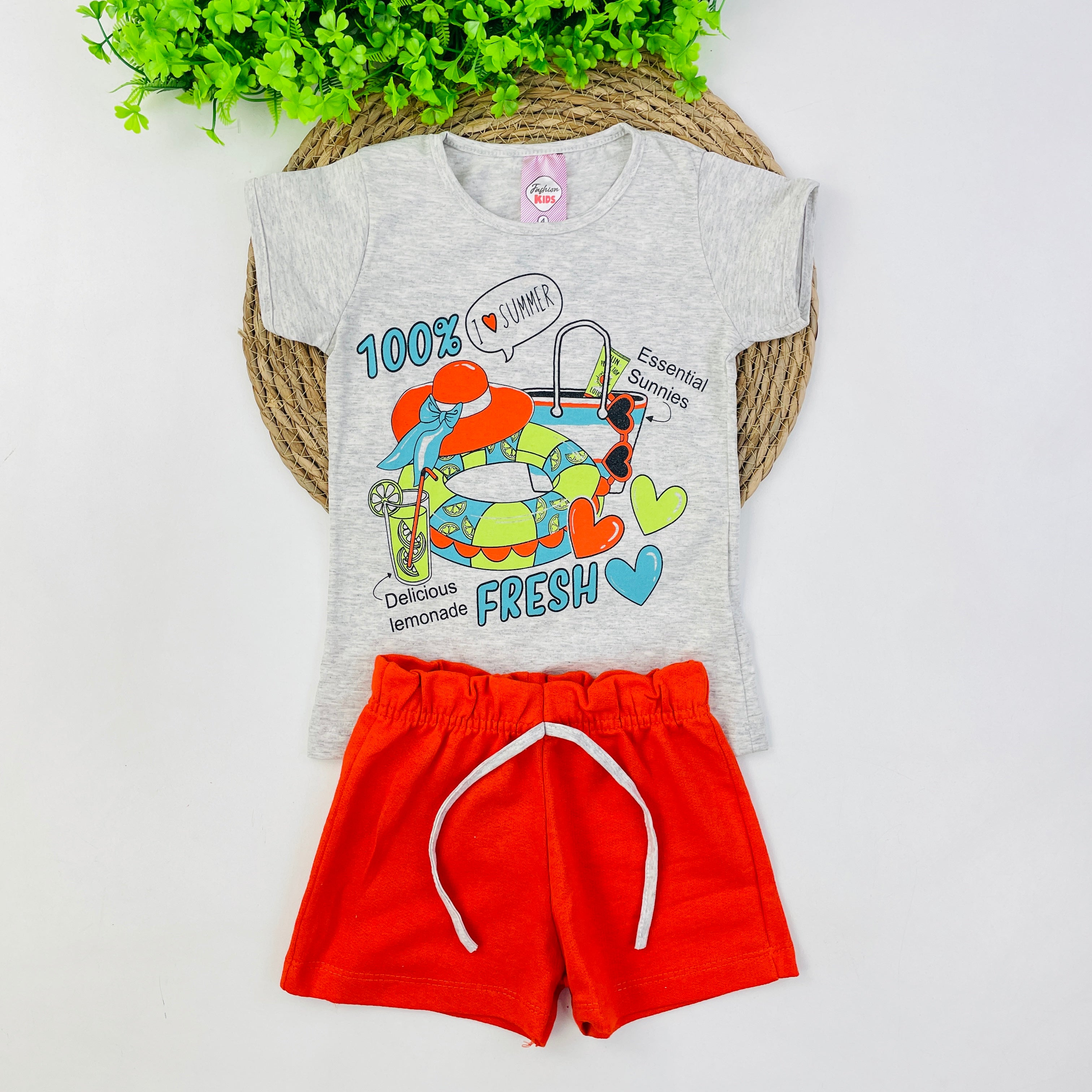 Conjunto Fashion Kids Infantil Menina 100% Fresh
