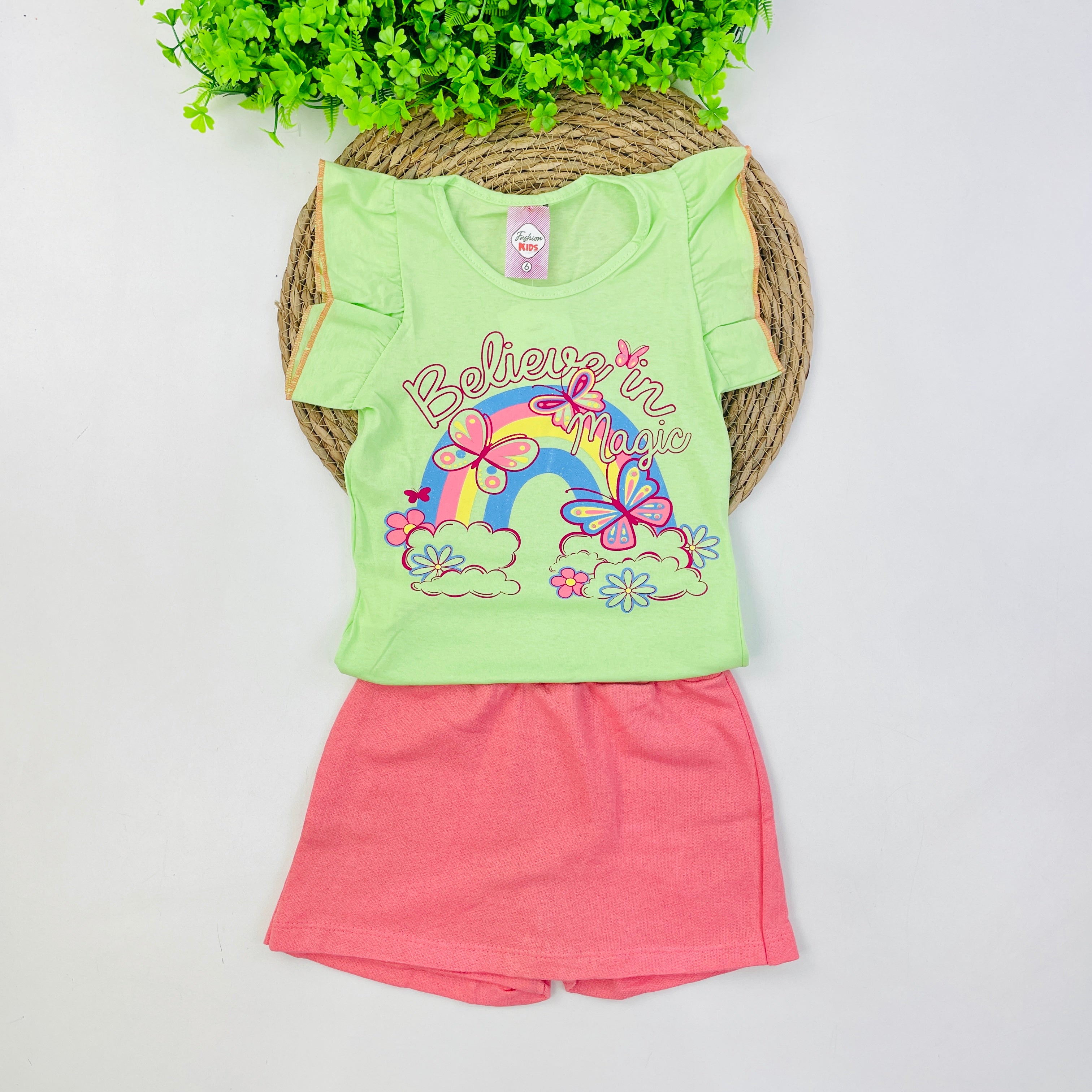Conjunto Fashion Kids  Infantil Menina Believe in Magic