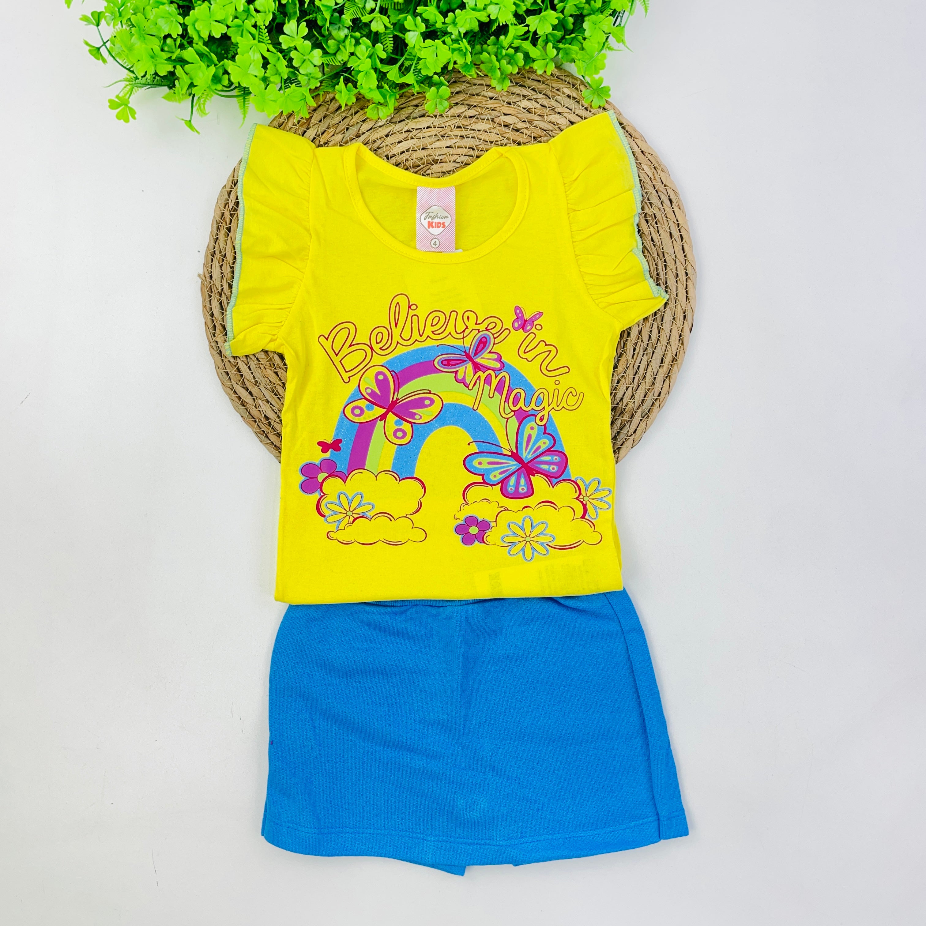 Conjunto Fashion Kids  Infantil Menina Believe in Magic