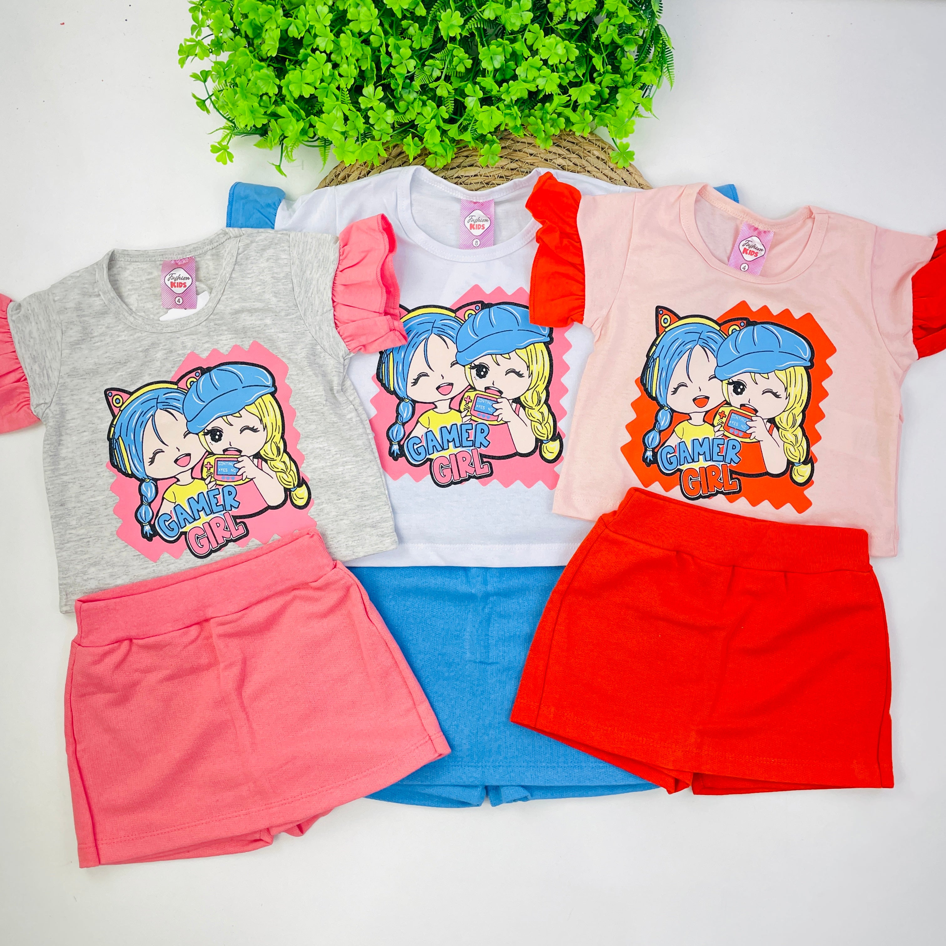 Conjunto Fashion Kids Infantil Menina Game Girl
