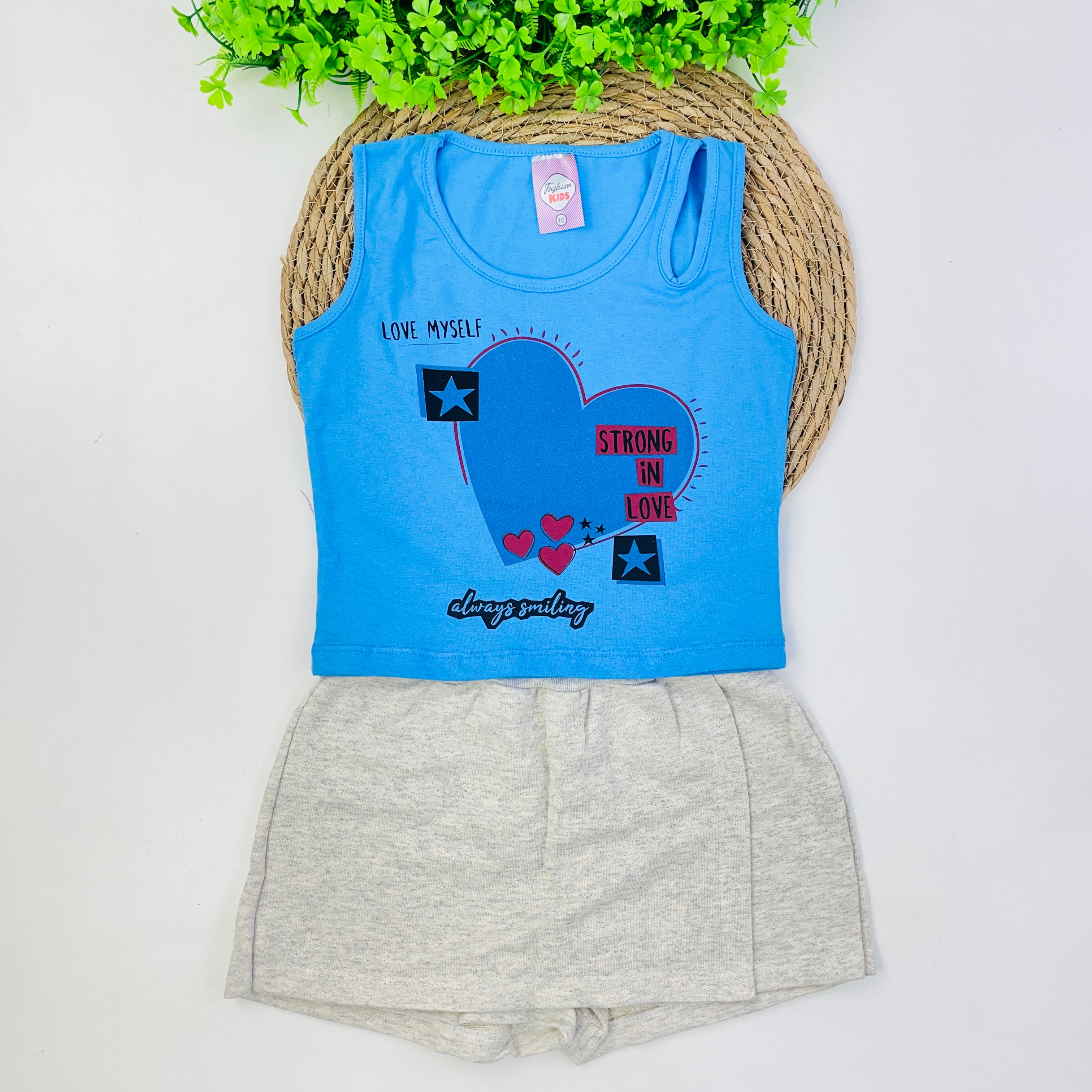 Conjunto Fashion Kids Infantil Menina Love Myself