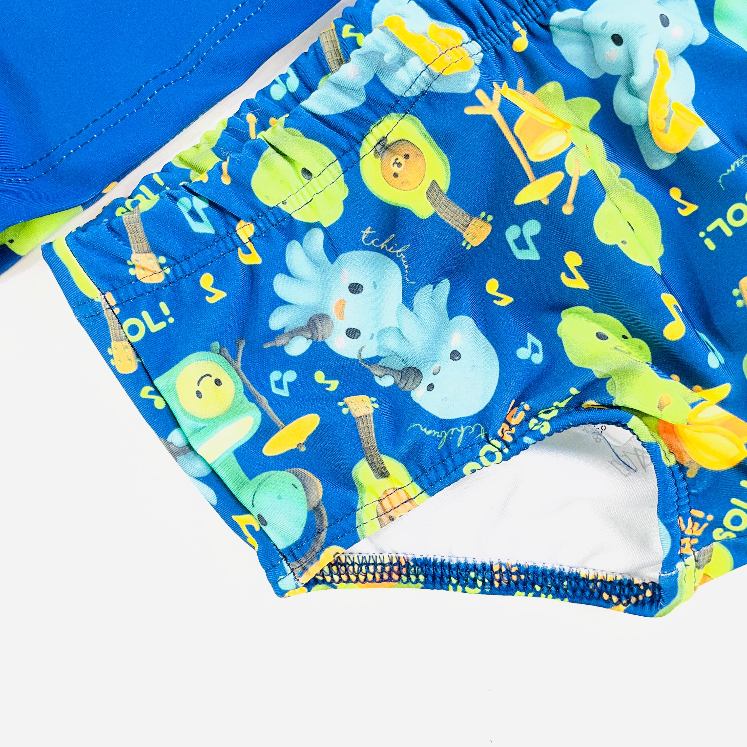 Conjunto Masculino Tchibum Dino Dó Ré Mi Fá Sol UV50+ Dry Fit