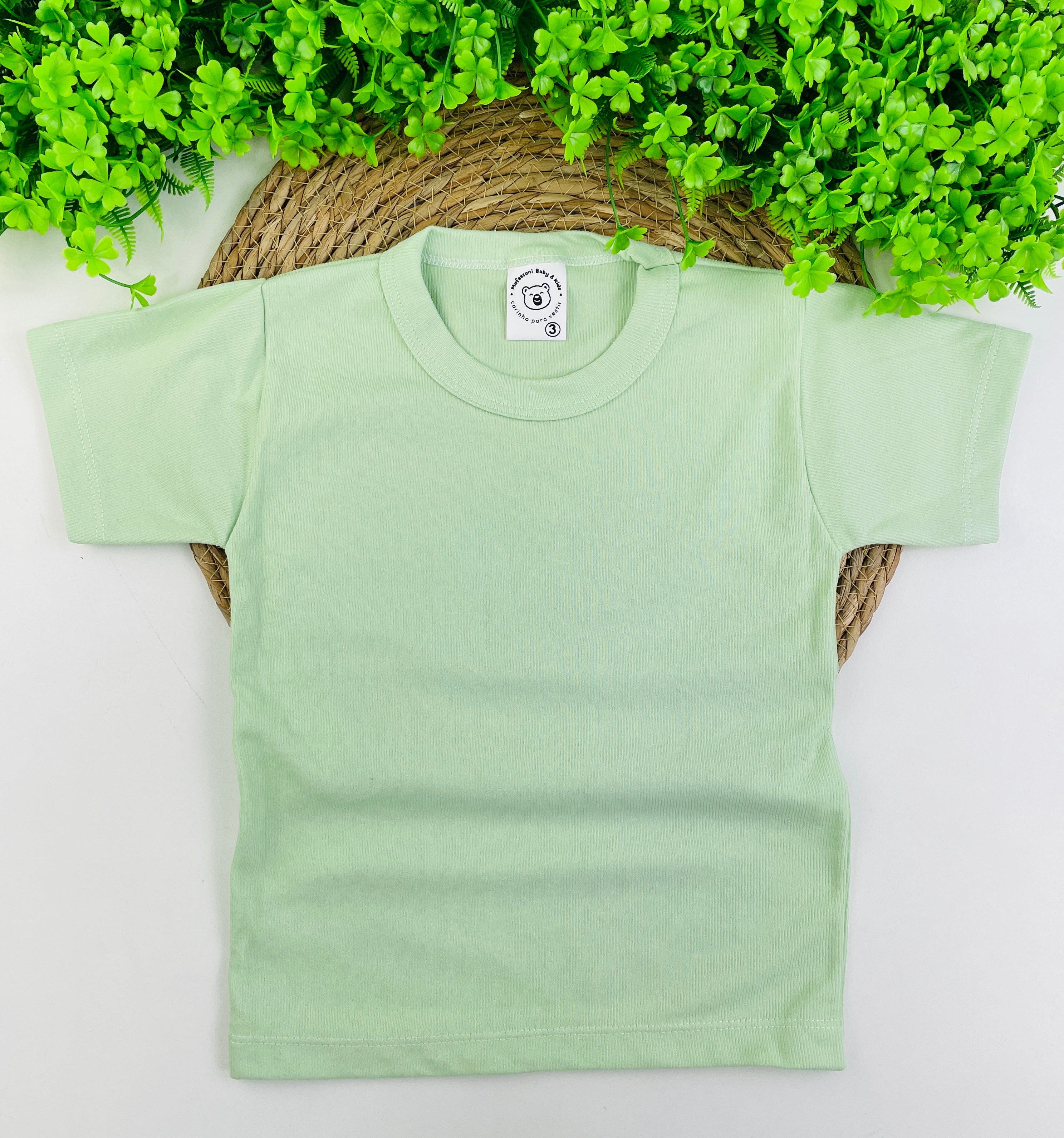 Camiseta Meia Manga Mafessoni Canelada Verde