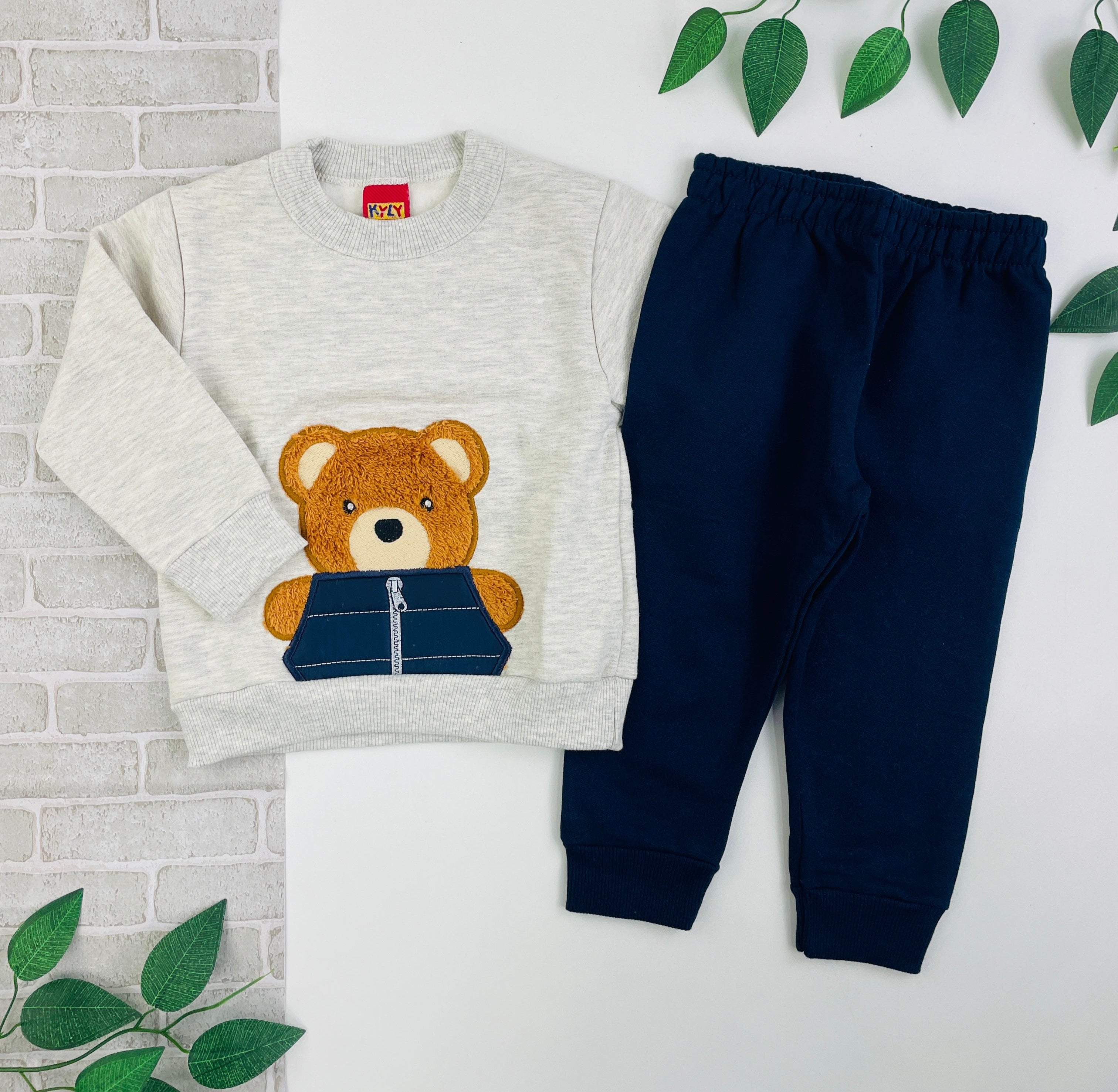 Conjunto Masculina Kyly Ursinho