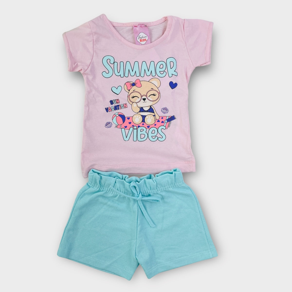 Conjunto Feminino Fashion Kids Summer Vibes