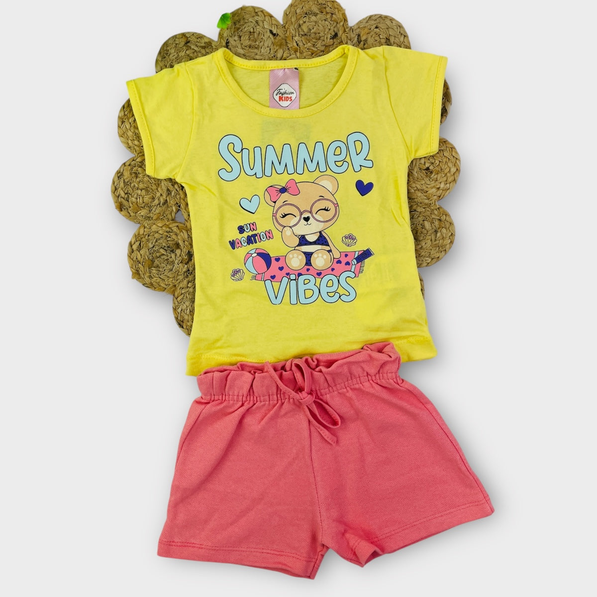 Conjunto Feminino Fashion Kids Summer Vibes