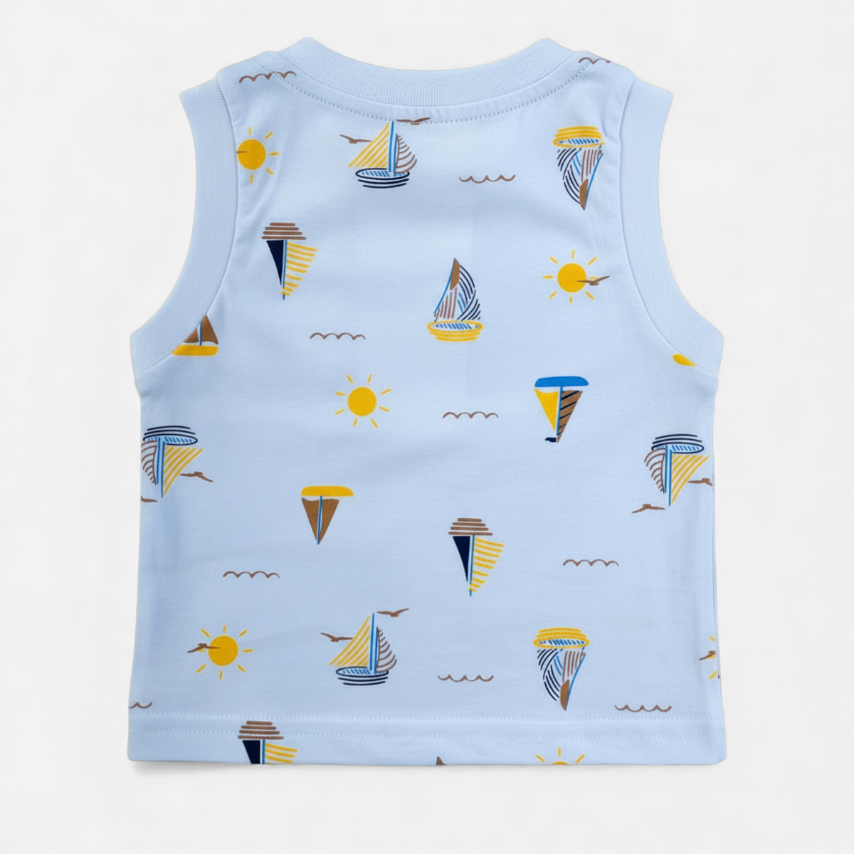 Conjunto Masculino Brincar e Arte Barquinhos