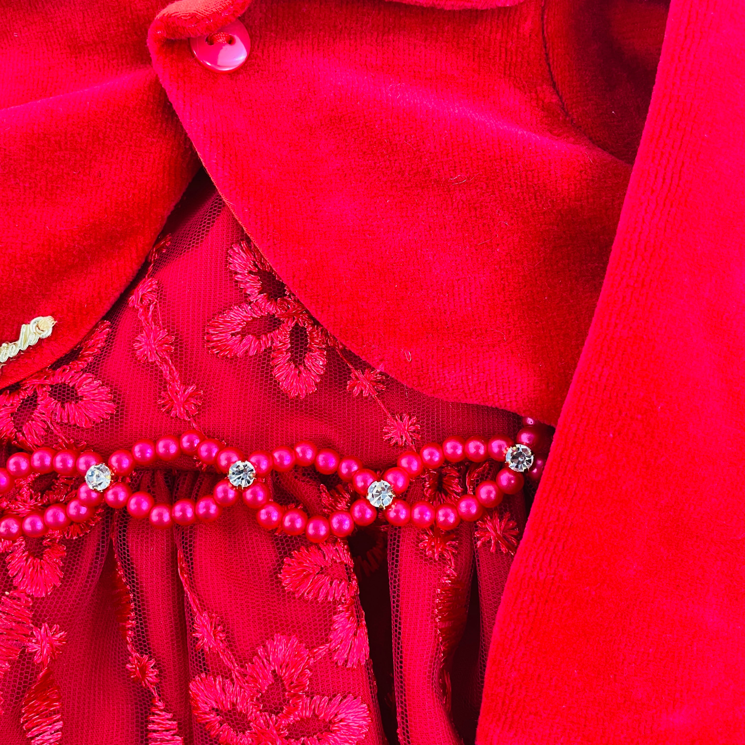 Vestido Djiele Renda Glamour Com Casaco