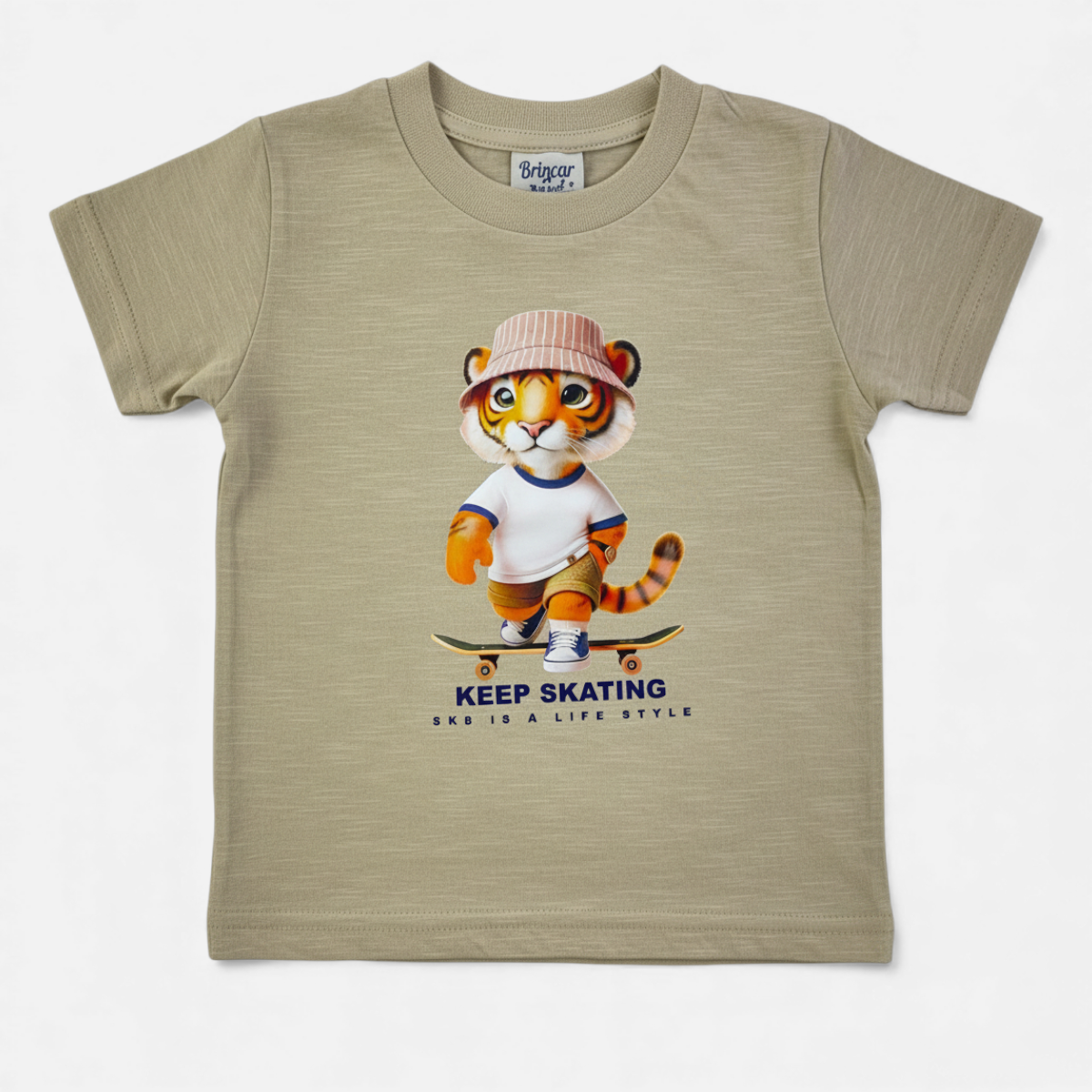 Conjunto Masculino Brincar e Arte Tigre Keep Skating