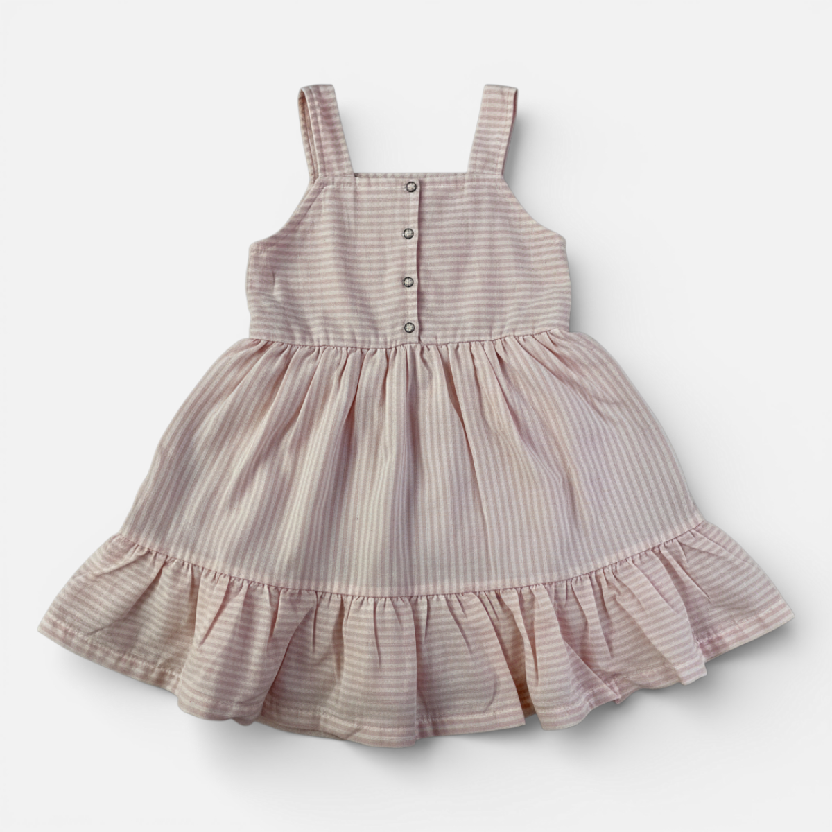 Vestido Infantil Brincar e Arte Listrado com Laço