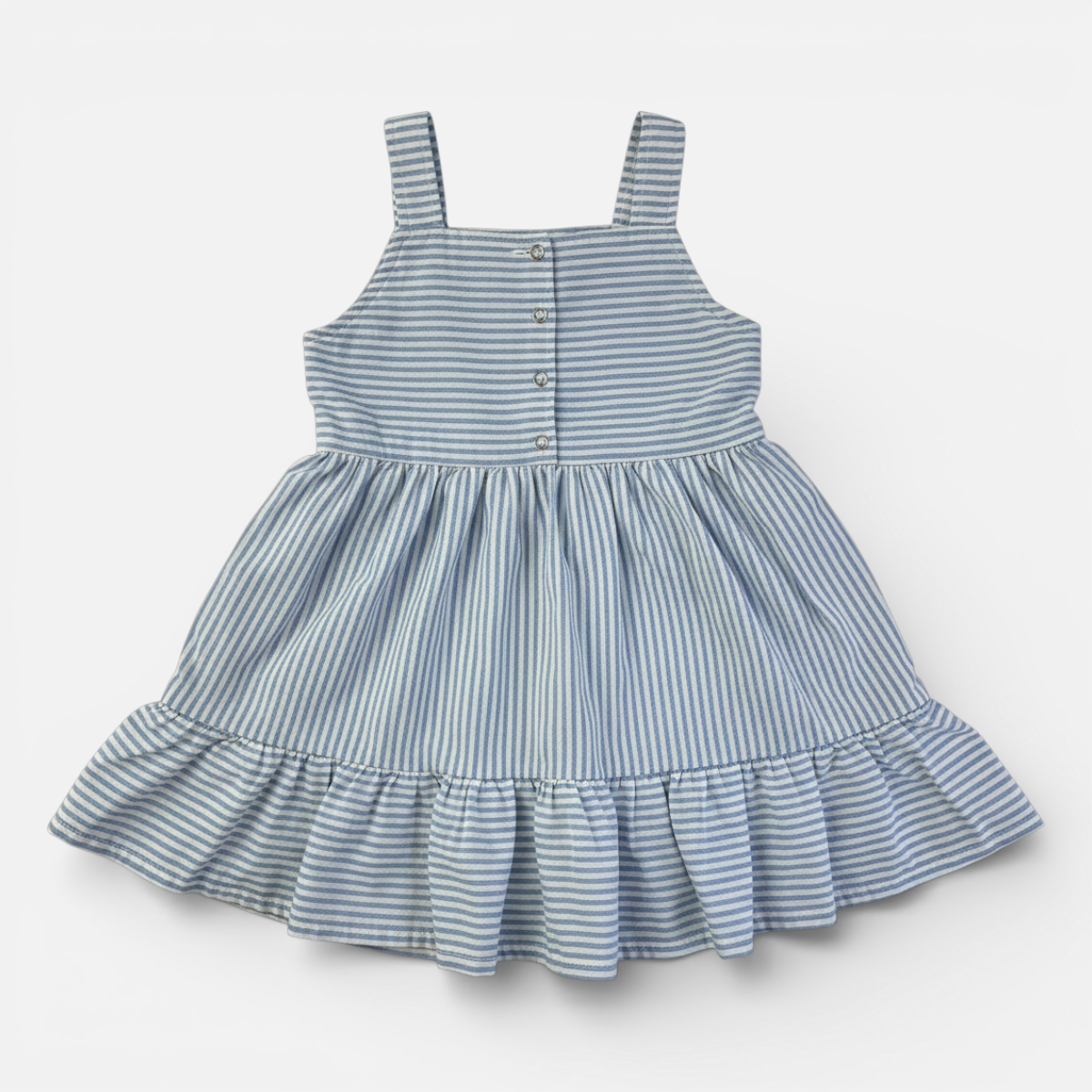 Vestido Infantil Brincar e Arte Listrado com Laço