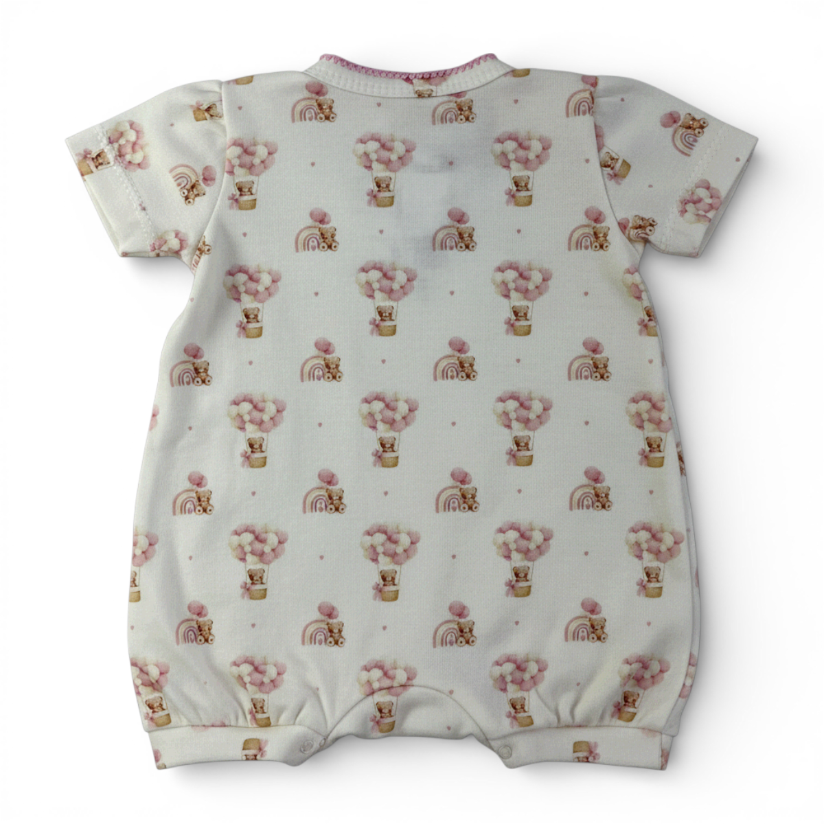 Macaquinho Feminino Infantil Curioso em Suedine com Estampa Digital